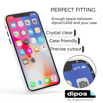 9H Hartbeschichtete, flexible Folie passend zugeschnitten für Apple iPhone X
