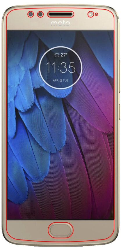 Dünne und klare Folie passend zugeschnitten für Motorola Moto G5s