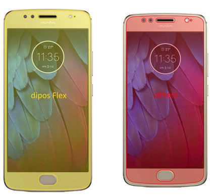 3x Screen Protector for Motorola Moto G5s Protective Film covers 100% dipos Flex