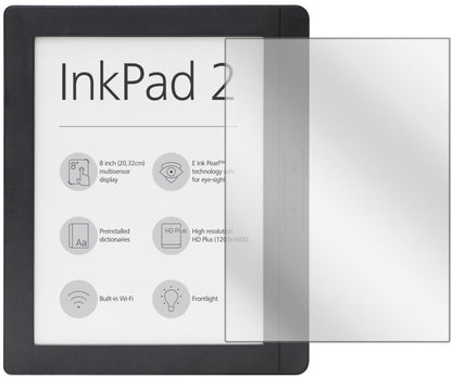 2x Schutzfolie klar für Pocketbook InkPad 2 PB840 Display-Schutzfolie