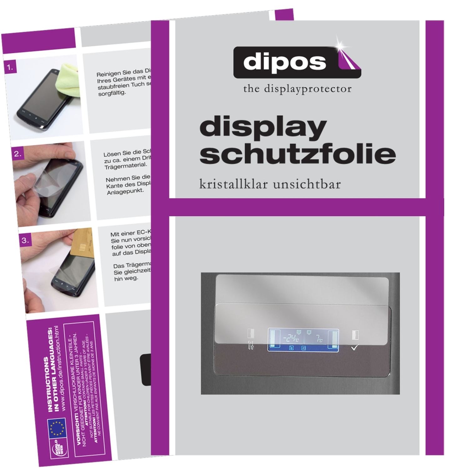 2x Screen Protector for Gorenje NRS85728BK Protection Crystal Clear dipos
