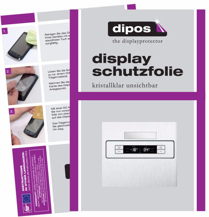 2x Schutzfolie klar für Siemens iQ300 KA90NVI30 Display-Schutzfolie