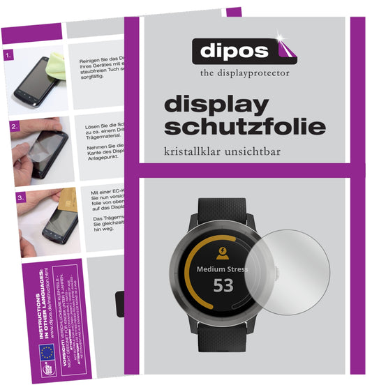 6x Schutzfolie klar für Garmin vivoactive 3 Display-Schutzfolie
