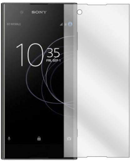 SonyXperia XA1 Plus mit aufgebrachter dipos Displayschutzfolie, glasklare Darstellung ohne Einschränkungen