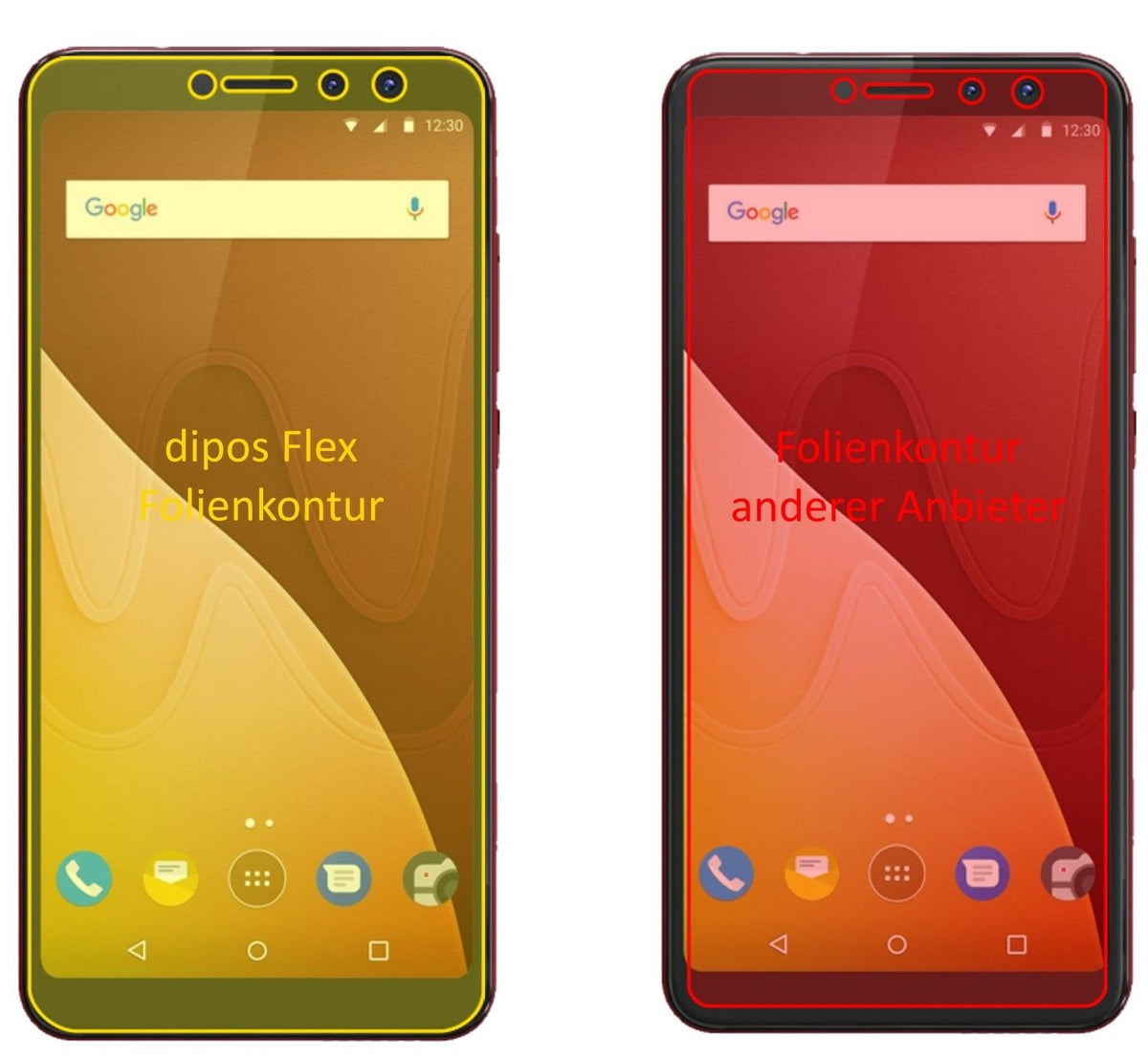 dipos FLEX 3x Clear Screen Protector for Wiko View Prime