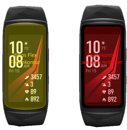 3x Screen Protector for Samsung Gear Fit 2 Pro Protective Film covers 100%
