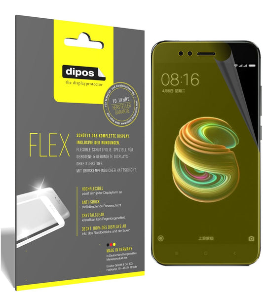 3x Screen Protector for Xiaomi Mi 5X Protective Film covers 100% dipos Flex