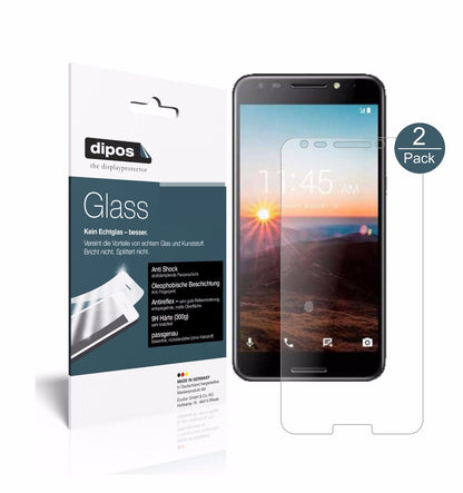 2x Screen Protector for Alcatel  A7 matte Flexible Glass 9H dipos