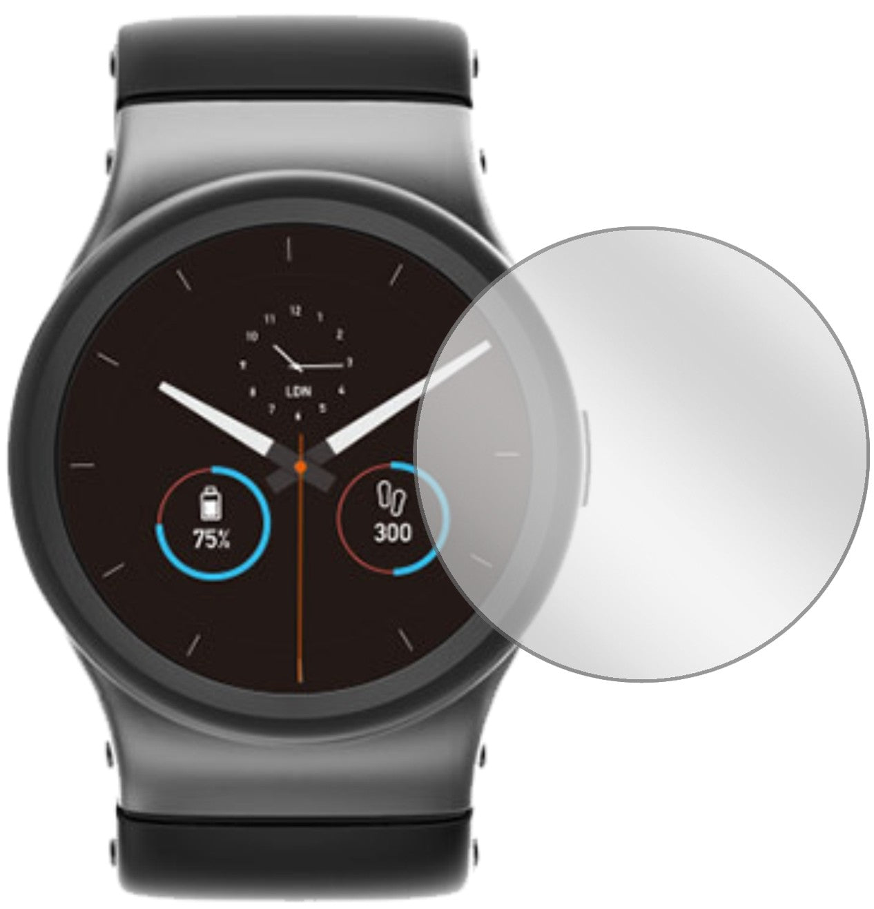 6x Schutzfolie klar für Uhr 50 mm Durchmesser Display-Schutzfolie