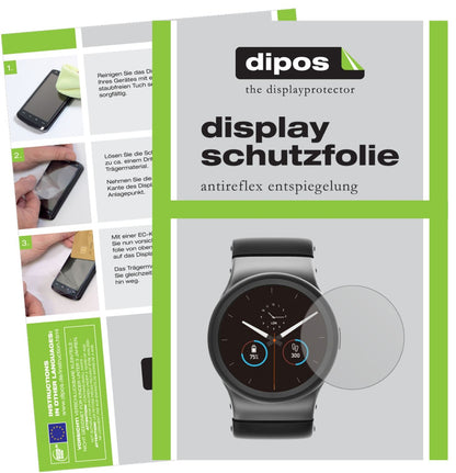6x Screen Protector for Uhr 35 mm Durchmesser Protection Anti Glare dipos
