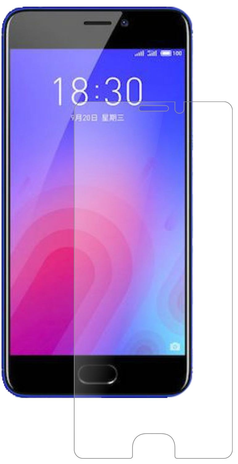 2x Screen Protector for Meizu M6 matte Flexible Glass 9H dipos