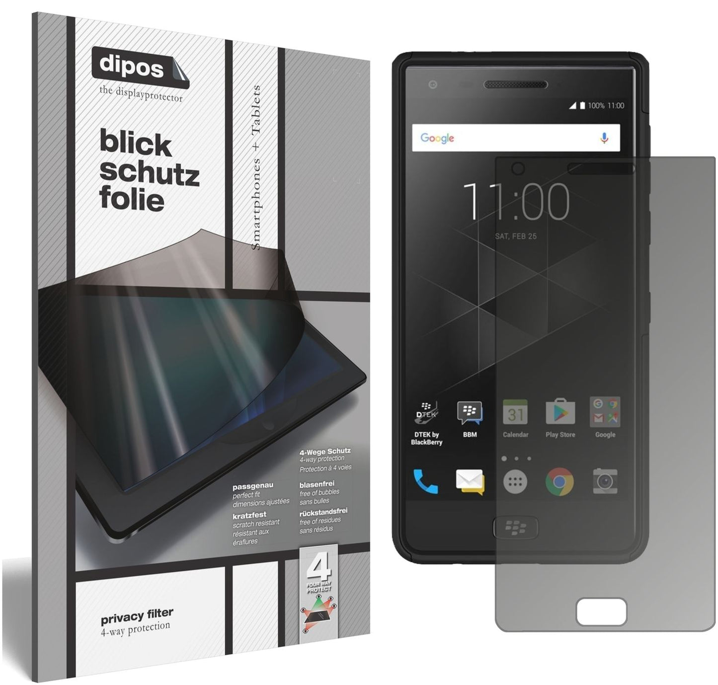 dipos Privacy Screen Protector for Blackberry Motion