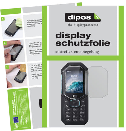 Matte Displayschutzfolie von dipos passend für Crosscall Shark-X3, präziser Zuschnitt und blasenfrei montiert