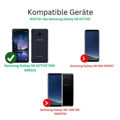 6x Schutzfolie matt für Samsung Galaxy S8 ACTIVE Display-Schutzfolie