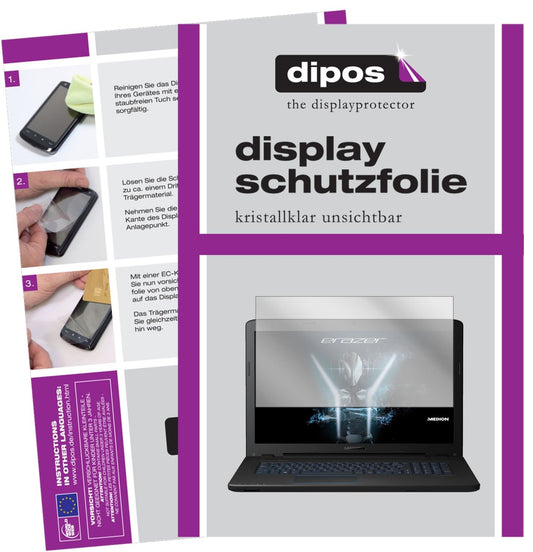 2x Screen Protector for Medion P7652 Protection Crystal Clear dipos