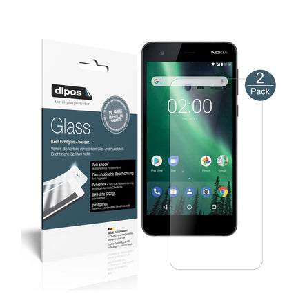 2x Screen Protector for Nokia 2 matte Flexible Glass 9H dipos