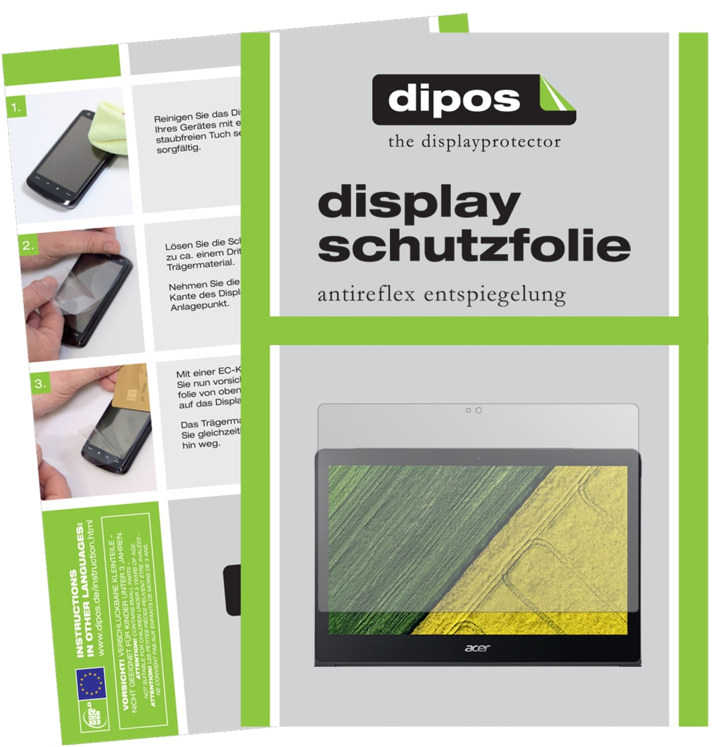 2x Schutzfolie matt für Acer Swift 7 Display-Schutzfolie