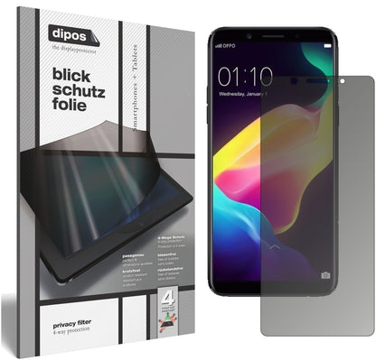 Blickschutzfolie für Oppo F5 Youth matt Schutzfolie Privacy