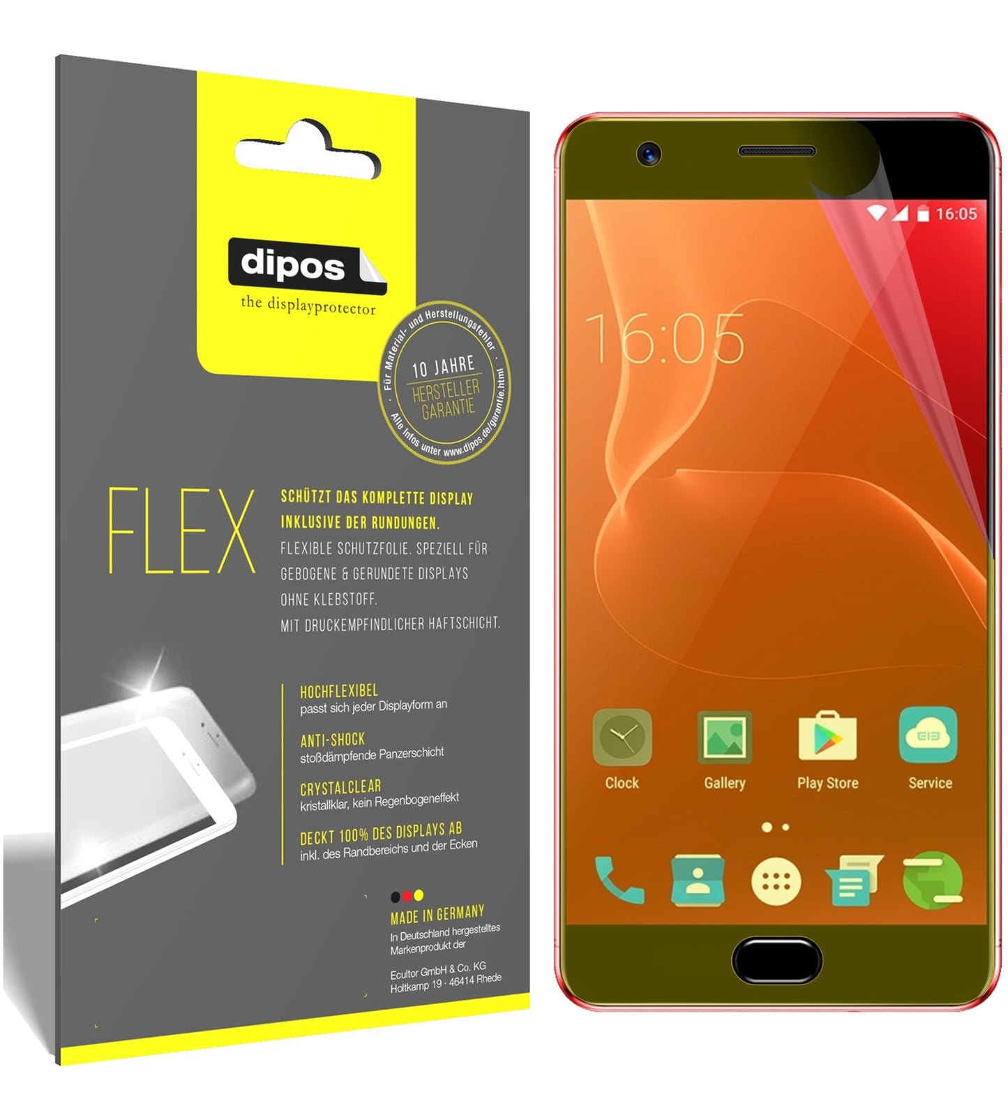 3x 3D Full Cover Schutzfolie für Elephone P8 Max