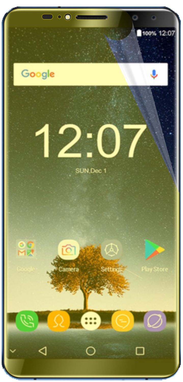 3x Screen Protector for Oukitel K6 Protective Film covers 100% dipos Flex