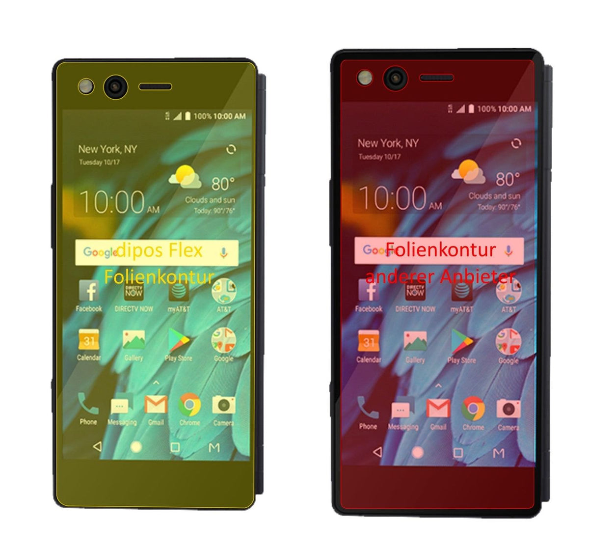 dipos FLEX 3x Clear Screen Protector for ZTE Axon M