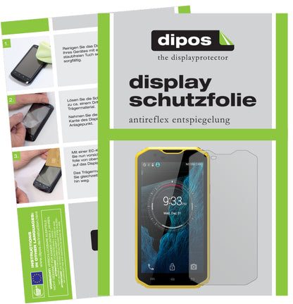 Matte Displayschutzfolie von dipos passend für Kenxinda W8, präziser Zuschnitt und blasenfrei montiert