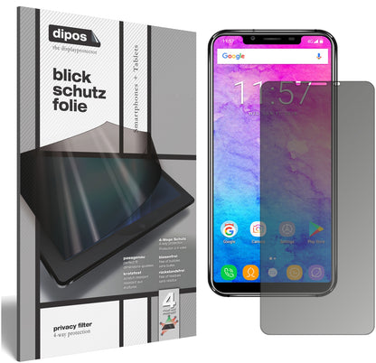 Blickschutzfolie für Oukitel U18 matt Schutzfolie Privacy