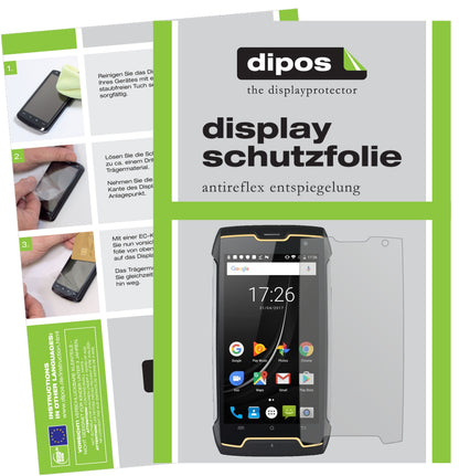 Matte Displayschutzfolie von dipos passend für Cubot King Kong, präziser Zuschnitt und blasenfrei montiert