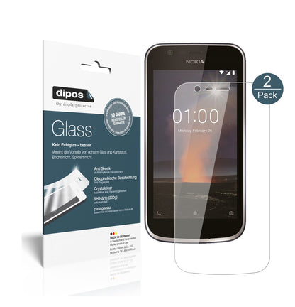 2x 9H Schutzfolie für Nokia 1 Panzerfolie