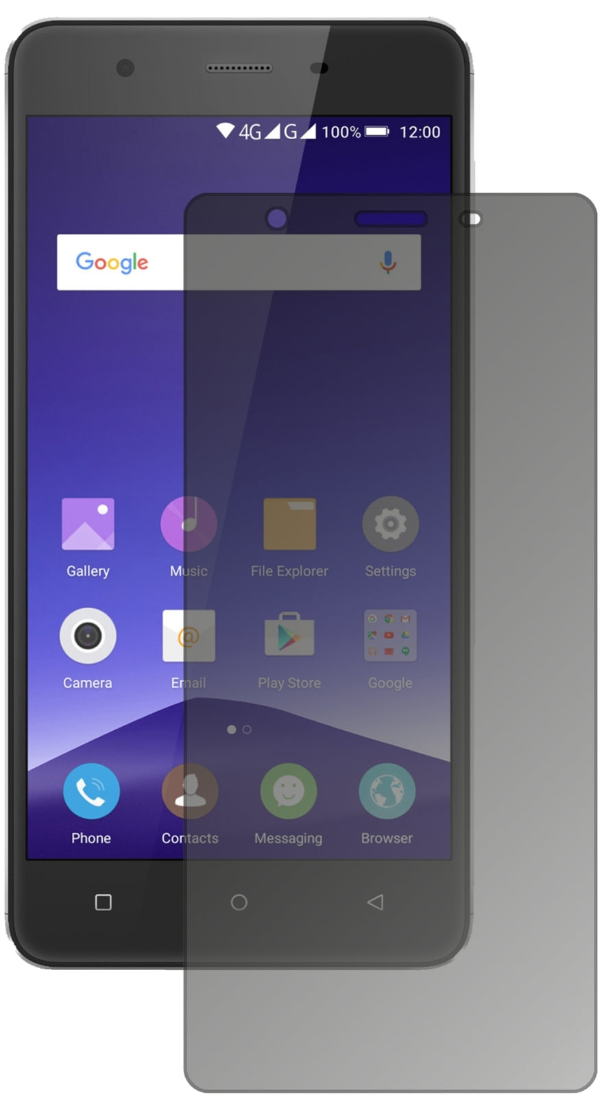 Blickschutzfolie für Mobistel Cynus F10 matt Schutzfolie Privacy