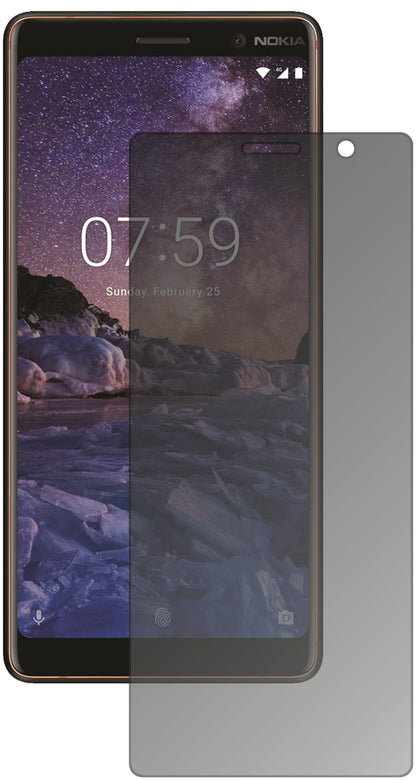 Blickschutzfolie für Nokia 7 Plus matt Schutzfolie Privacy