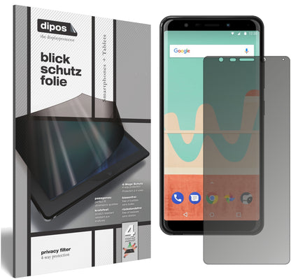 Blickschutzfolie für Wiko View Go matt Schutzfolie Privacy