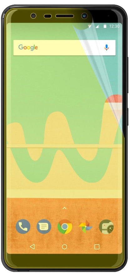3x Screen Protector for Wiko View Go Protective Film covers 100% dipos Flex