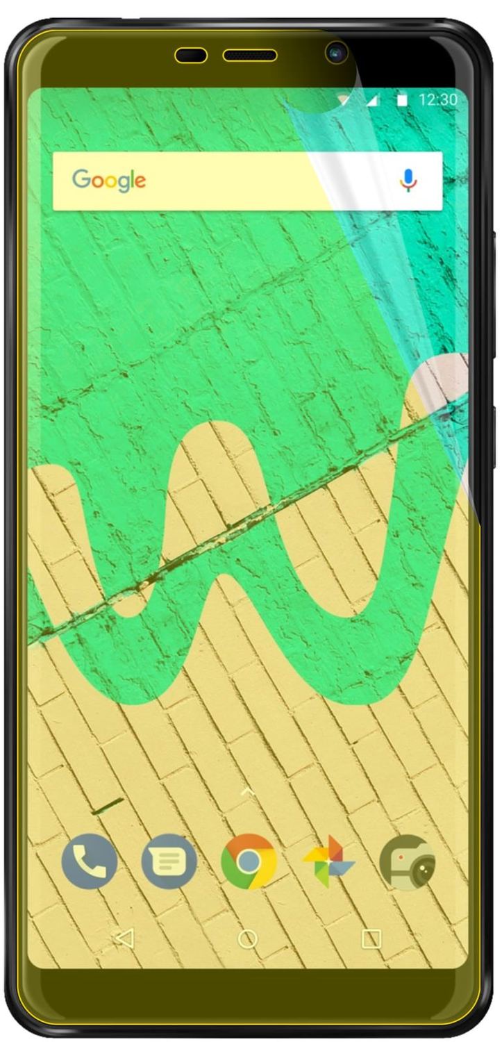 3x Screen Protector for Wiko View Max Protective Film covers 100% dipos Flex