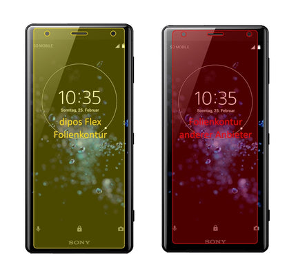 3x Screen Protector for Sony Xperia XZ2 Protective Film covers 100% dipos Flex