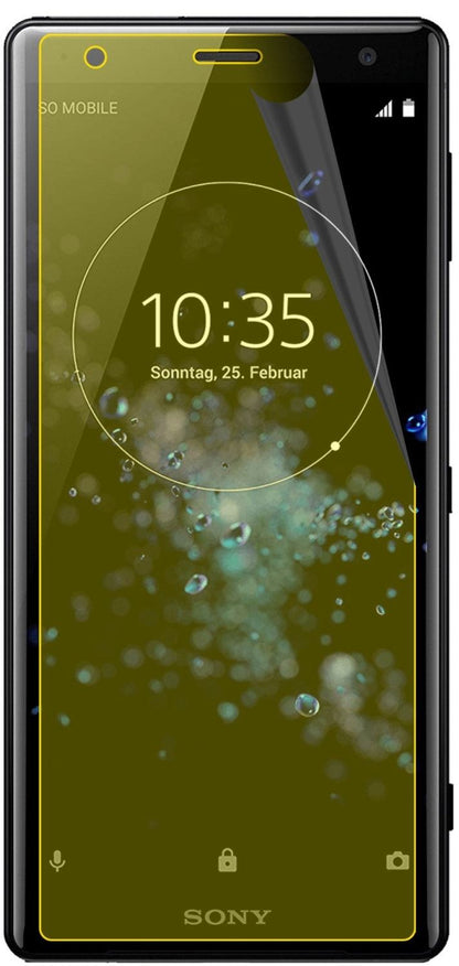 3x Screen Protector for Sony Xperia XZ2 Protective Film covers 100% dipos Flex