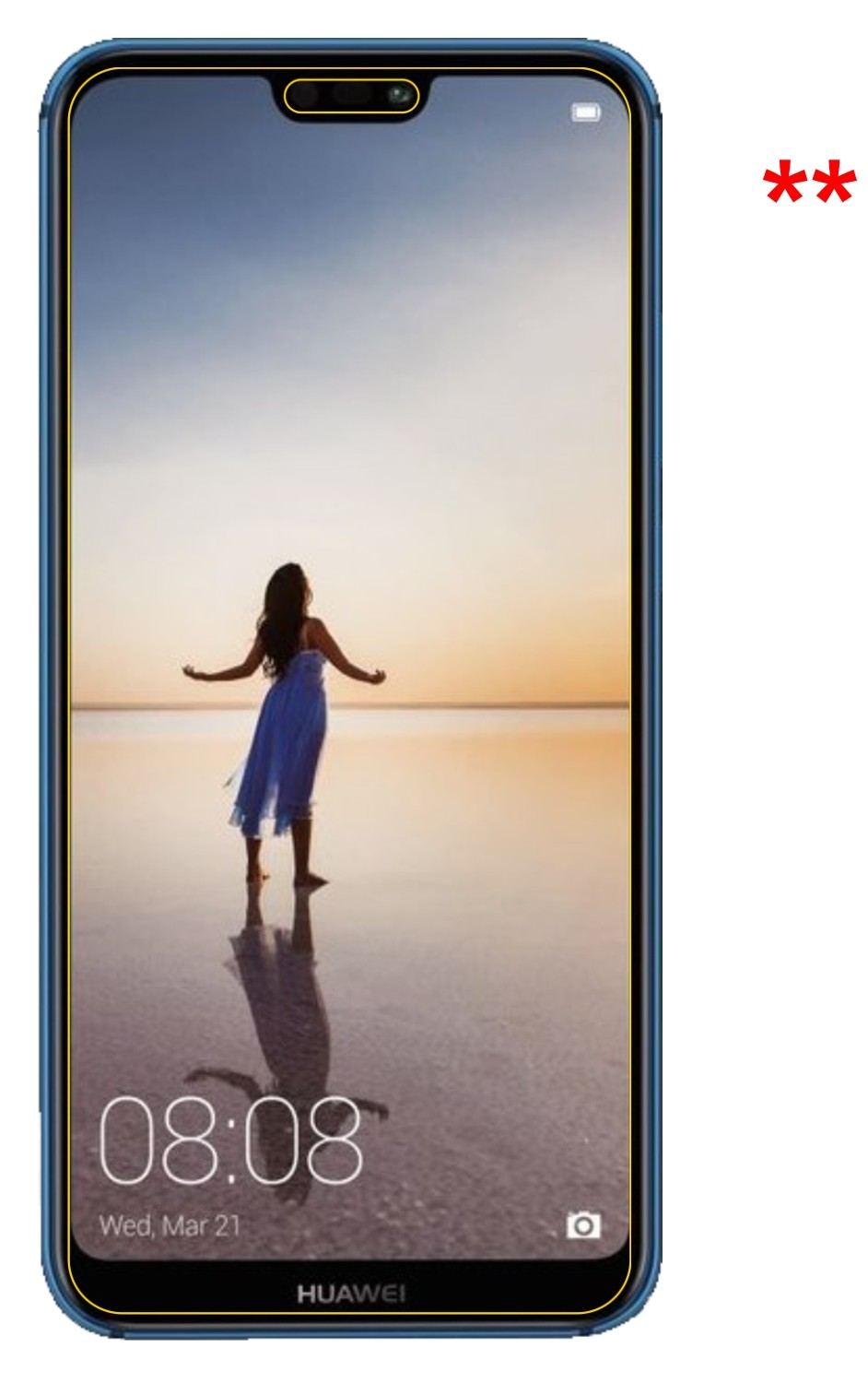 dipos 2x 9H Matte Screen Protector for Huawei P20 Lite