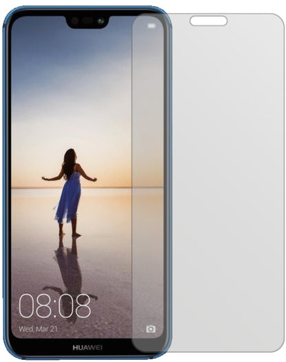 HuaweiP20 Lite mit aufgebrachter dipos Displayschutzfolie, die lästige Fingerabdrücke minimiert