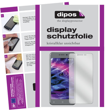 Klare Displayschutzfolie von dipos passend für Medion Life E5008, präziser Zuschnitt und blasenfrei montiert