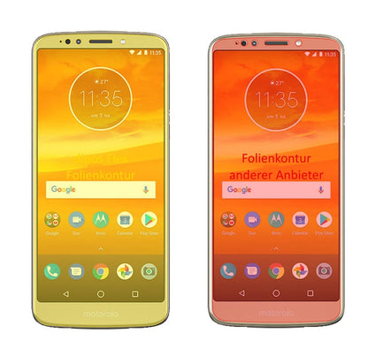 3x Screen Protector for Motorola Moto E5 Plus Protective Film covers 100% Flex