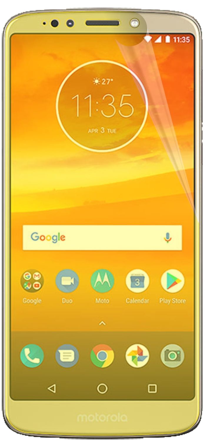 3x Screen Protector for Motorola Moto E5 Plus Protective Film covers 100% Flex