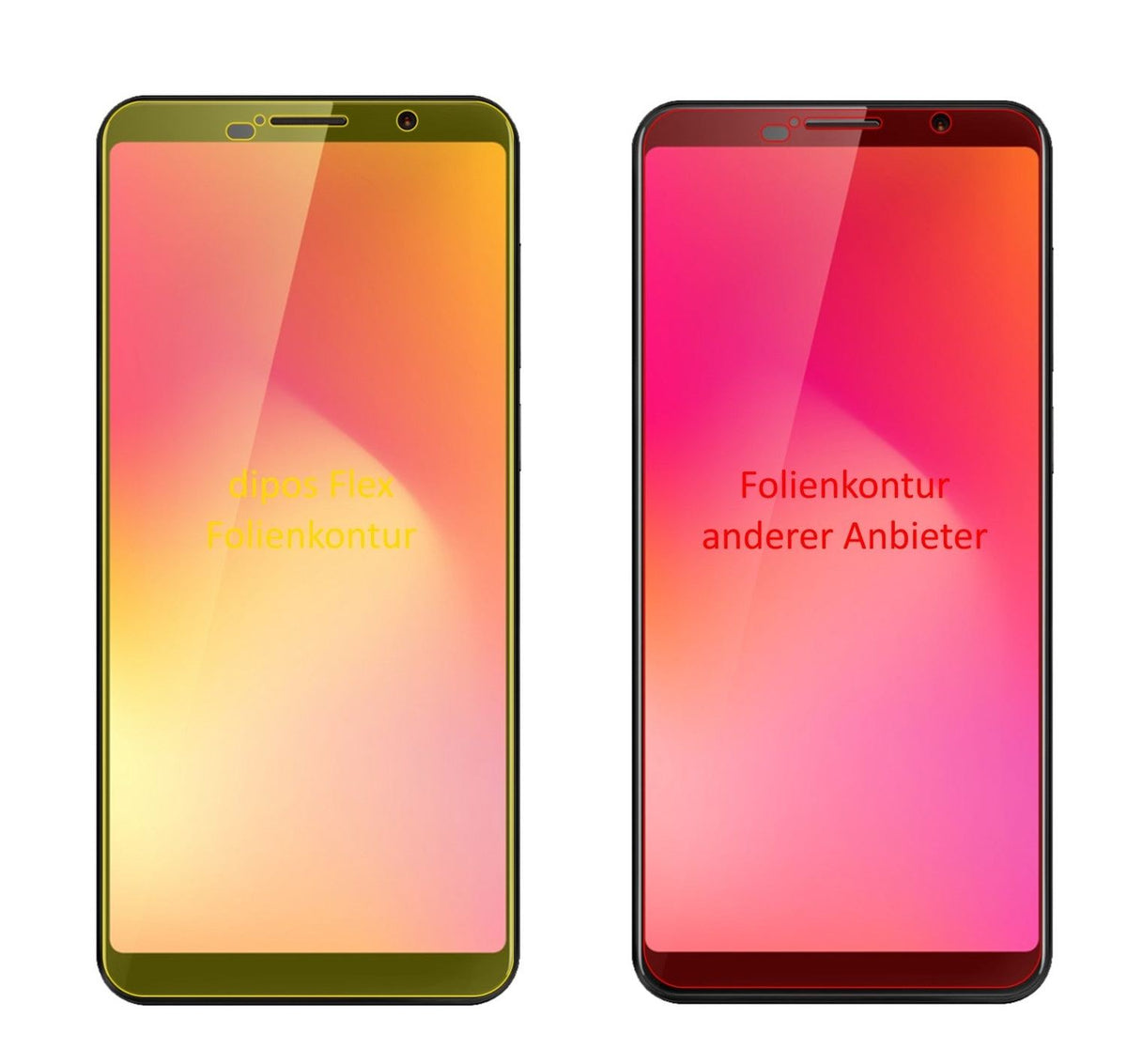 3x Screen Protector for Cubot Power Protective Film covers 100% dipos Flex