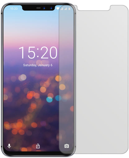 UmidigiZ2 Pro mit aufgebrachter dipos Displayschutzfolie, die lästige Fingerabdrücke minimiert