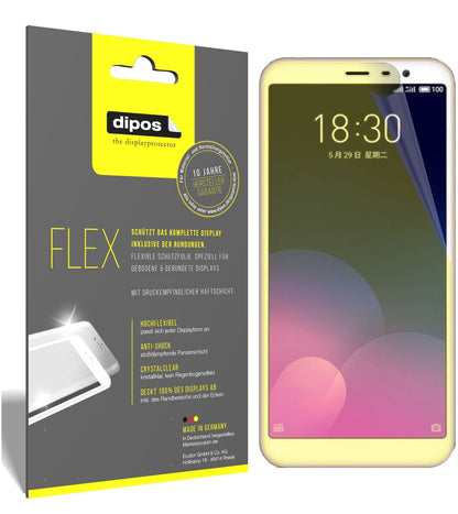 3x Screen Protector for Meizu M6T Protective Film covers 100% dipos Flex