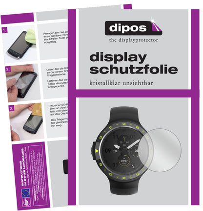 6x Schutzfolie klar für Ticwatch S Smartwatch Display-Schutzfolie