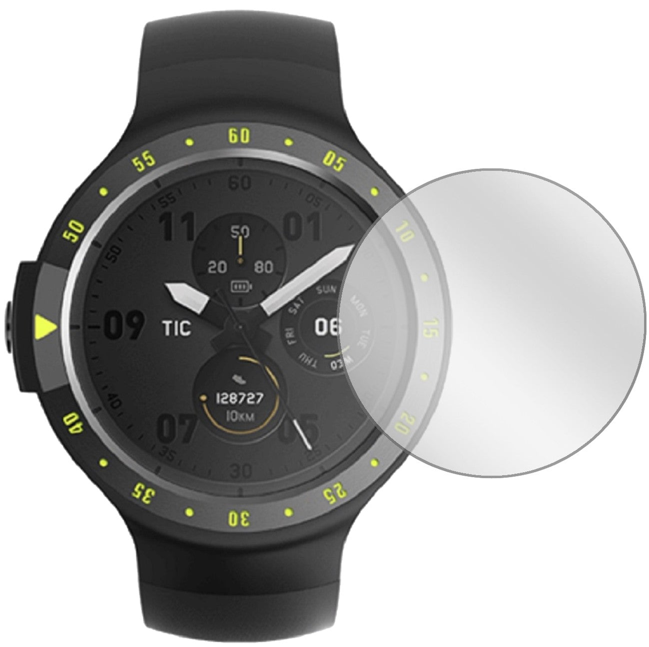 6x Schutzfolie klar für Ticwatch S Smartwatch Display-Schutzfolie