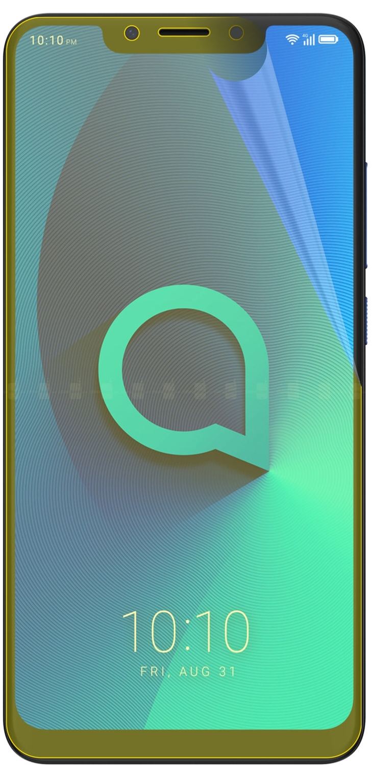 3x Full Cover Screen Protector for Alcatel 5V – Covers Curved Edges | dipos