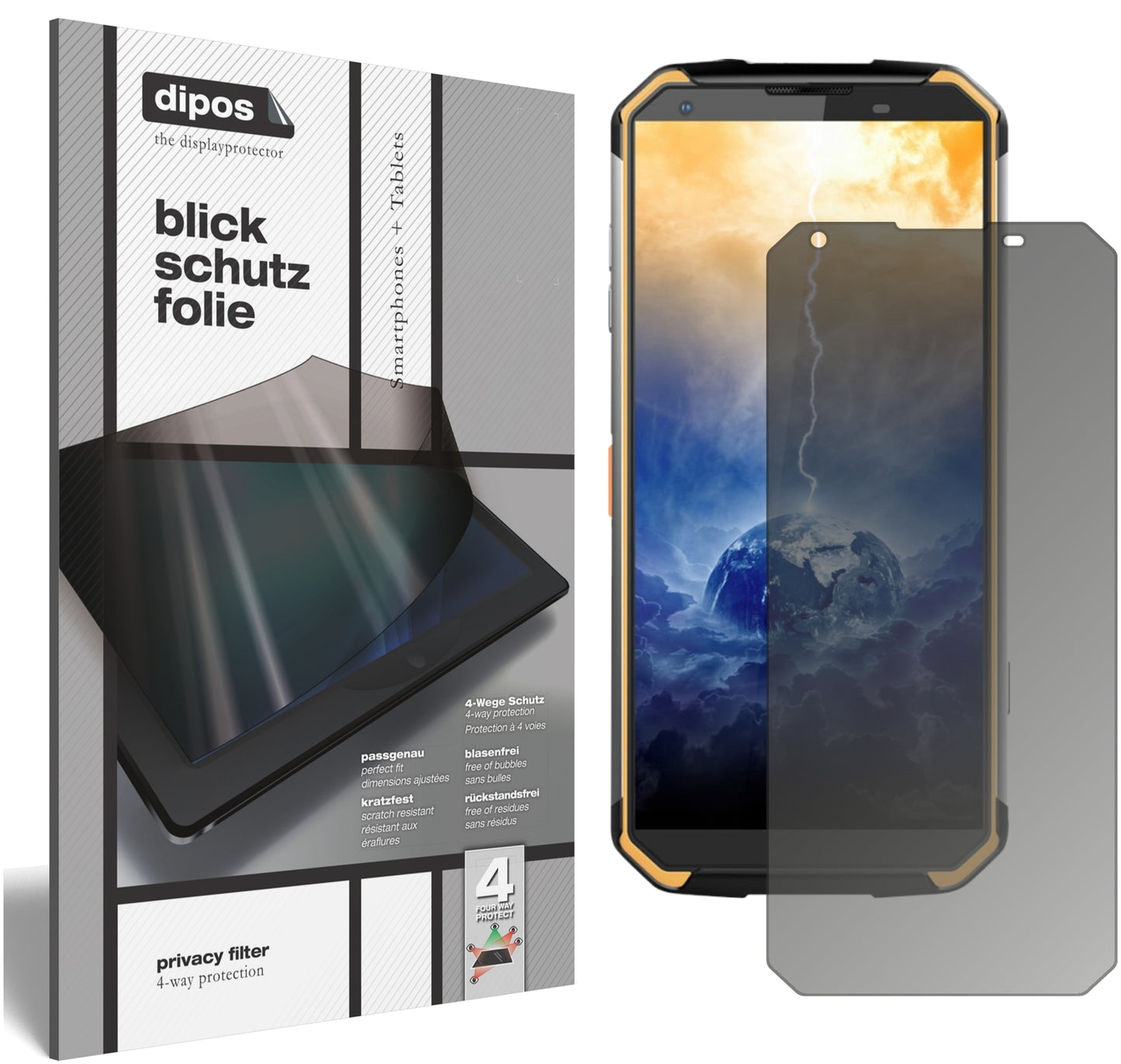 Blickschutzfolie für Blackview BV9500 matt Schutzfolie Privacy