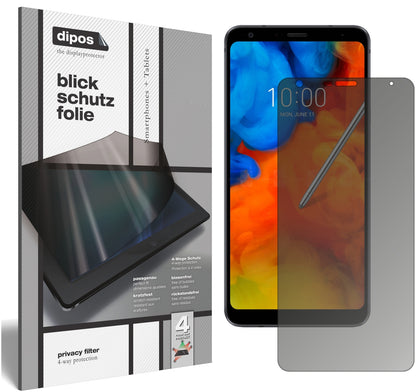 Blickschutzfolie für LG Q Stylus Plus matt Schutzfolie Privacy