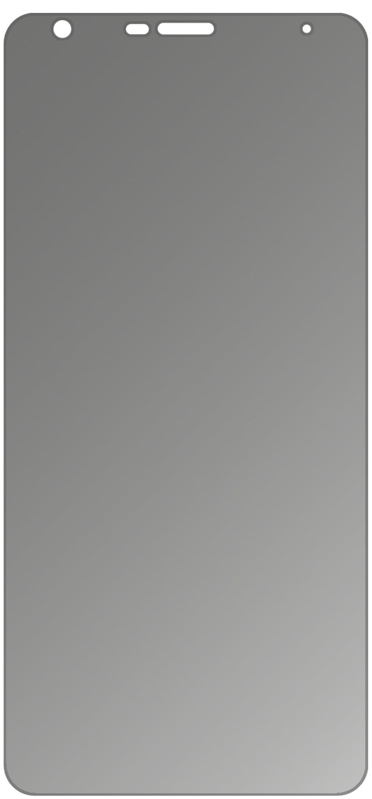 Blickschutzfolie für LG Q8 (2018) matt Schutzfolie Privacy